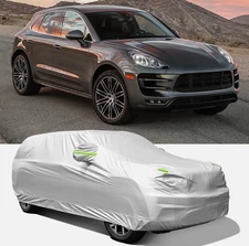 For Land Rover Fleece-Lined Full Car Cover Waterproof Snow Protection W/Zipper