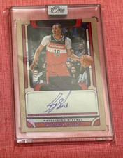 /35 Kyshawn George 2024/25 Panini One and One Purple RC on-card Auto SP