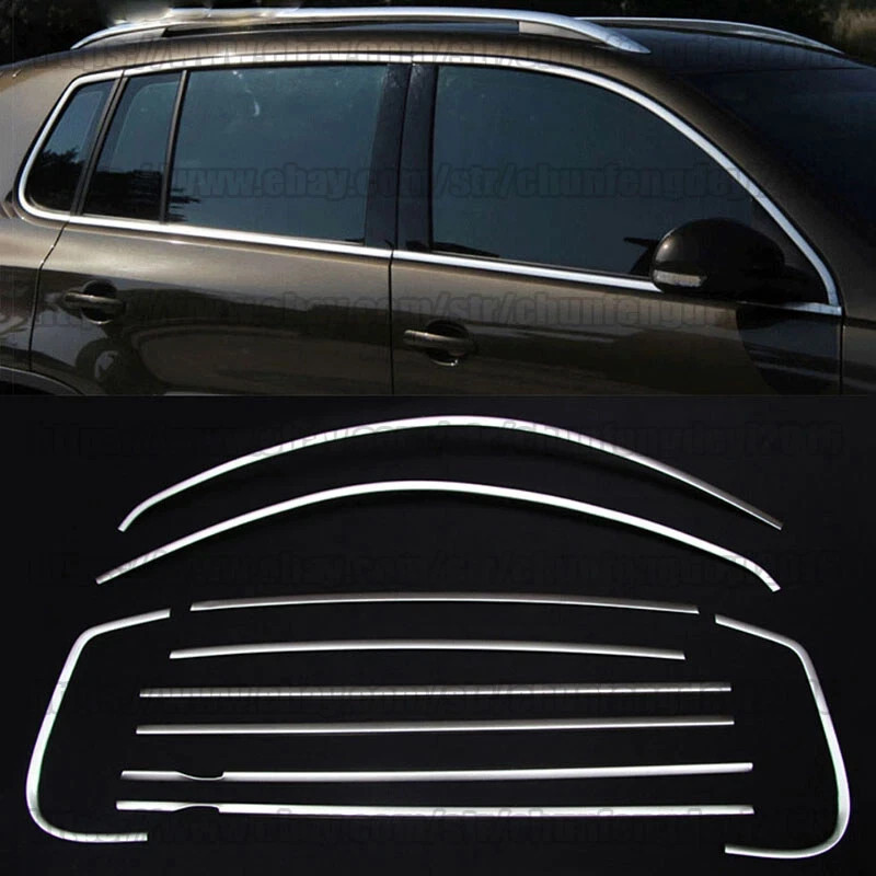 Tiguan mk1 window sill aluminum molding decorative shiny window SE trim