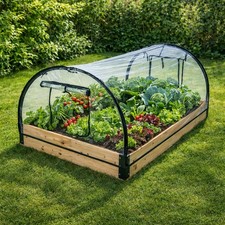 XXL Frühbeet Gewächshaus inkl. Holzrahmen Frühbeetkasten Treibhaus 120x80x50cm