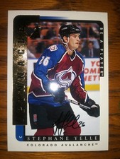 1996-97 Pinnacle Be A Player - Stephane Yelle #15 Autographs (AU)