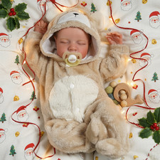 BABESIDE Lifelike Reborn-Baby Dolls Boy 17 Inch Hand Made Realistic Reborn Baby