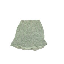 Whistles Women's Mini Skirt UK 6 Green Floral 100 Polyester Short Mini