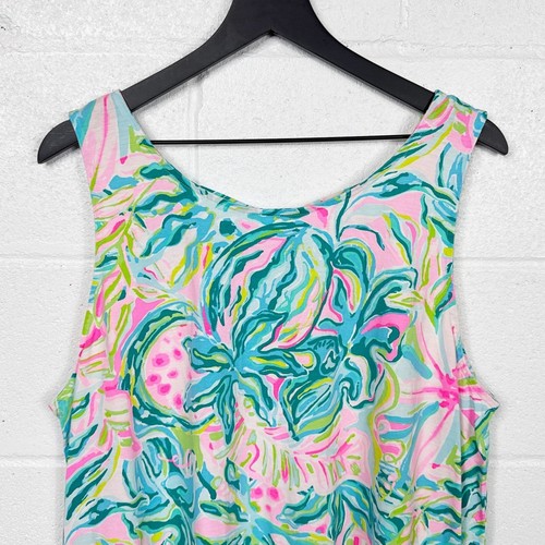Lilly Pulitzer Kristen Swing Dress XXL Multicolor One In A Melon Tropical Print - 第 5/9 張圖片