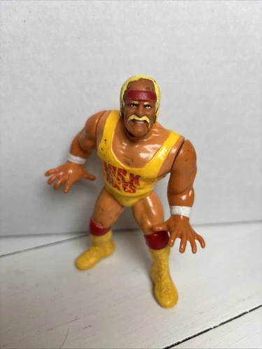 WWF Hasbro 1990 Hulk Hogan Series 1 Wrestling Action Figure - Vintag