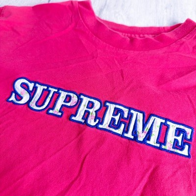 Supreme - 【 新品M 】Supreme：Floral Logo Tee：Dusty Red Supreme Supreme Floral Logo T Shirt Men Size Medium Dusty Red | eBay