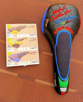 SAN MARCO RACING UNIVERSAL VINTAGE SATTEL RENNRAD  SCHWARZ BLAU ROT