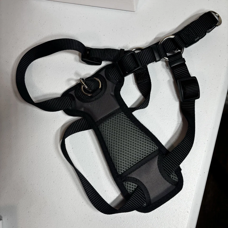 NUEVO EN CAJA Arnés de Clip Frontal Acolchado Top Paw Para Entrenamiento, M Negro Foto 3 de 3
