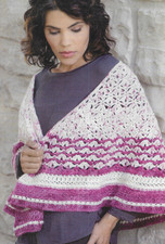 Lady's Frosted Berries Shawl crochet pattern instructions