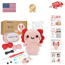 Crochet Kit for Beginners Adults, Wobbles Crochet Animal Kit, Complete Starte...