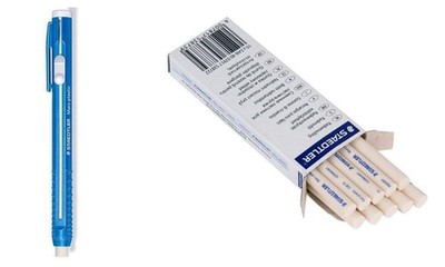 Stick Eraser Holder and Eraser RefillsPack of 10 set