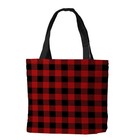 Briarwood Lane Red Buffalo Check Canvas Tote Bag
