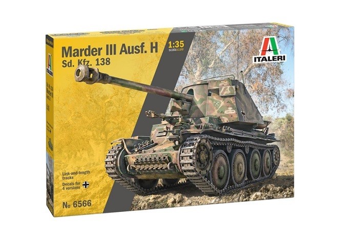 Italeri 6566 - 1:35 German Sd.Kfz.138 Marder III Ausf. H - New