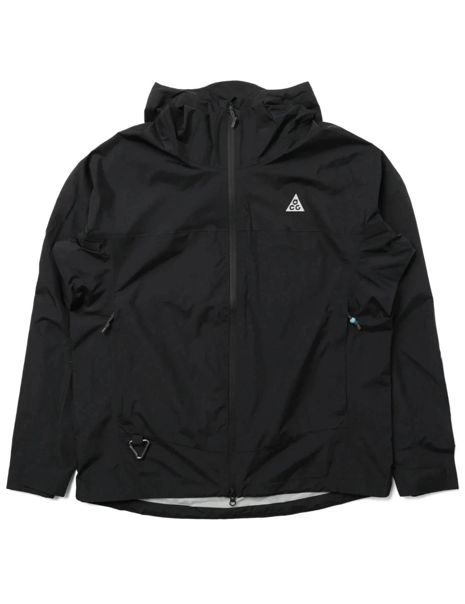 Nike ACG Morpho Jacket Mens Tall XLTT Storm Fit ADV Rain Jacket Coat Black Nby