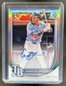 2025 Bowman Chrome Chandler Simpson Auto RC Refractor #/499 Rays Rookie