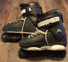 Razor Genesys Aggressive Adjustable Inline Skates UK 3-6 Rollerblades Black