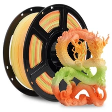 FLASHFORGE Rapid PLA 3D Printer Filament 1.75mm 1KG Rainbow Corals Max 500mm/s