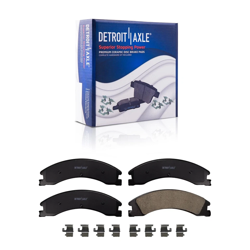 Rear Disc Brake Rotors Ceramic Brake Pads for 2008 - 2023 Ford E-450 Super Duty - Image 4 of 4