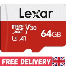 64GB MicroSDXC Card with Adapter - 100MB/s UHS-I, Perfect for Action Cameras