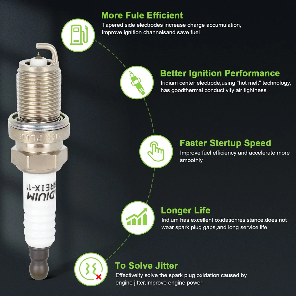 2 bobinas de encendido y bujía Mercury Mystique L4 1995-99 2,0 L Foto 2 de 4