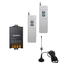 AC100V-240V 433MHZ 2CH Remote Control Switch Wireless Transmitter Receiver Set