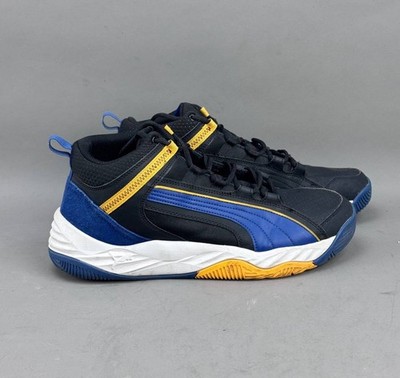 Size 13 - Puma Rebound Future Evo Core Mens Shoes Sneakers Black/Blue 386379-04