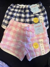 Cat  Jack Girls drawstring Shorts NAVY and PINK , Size 5T, Set of 2 NWT