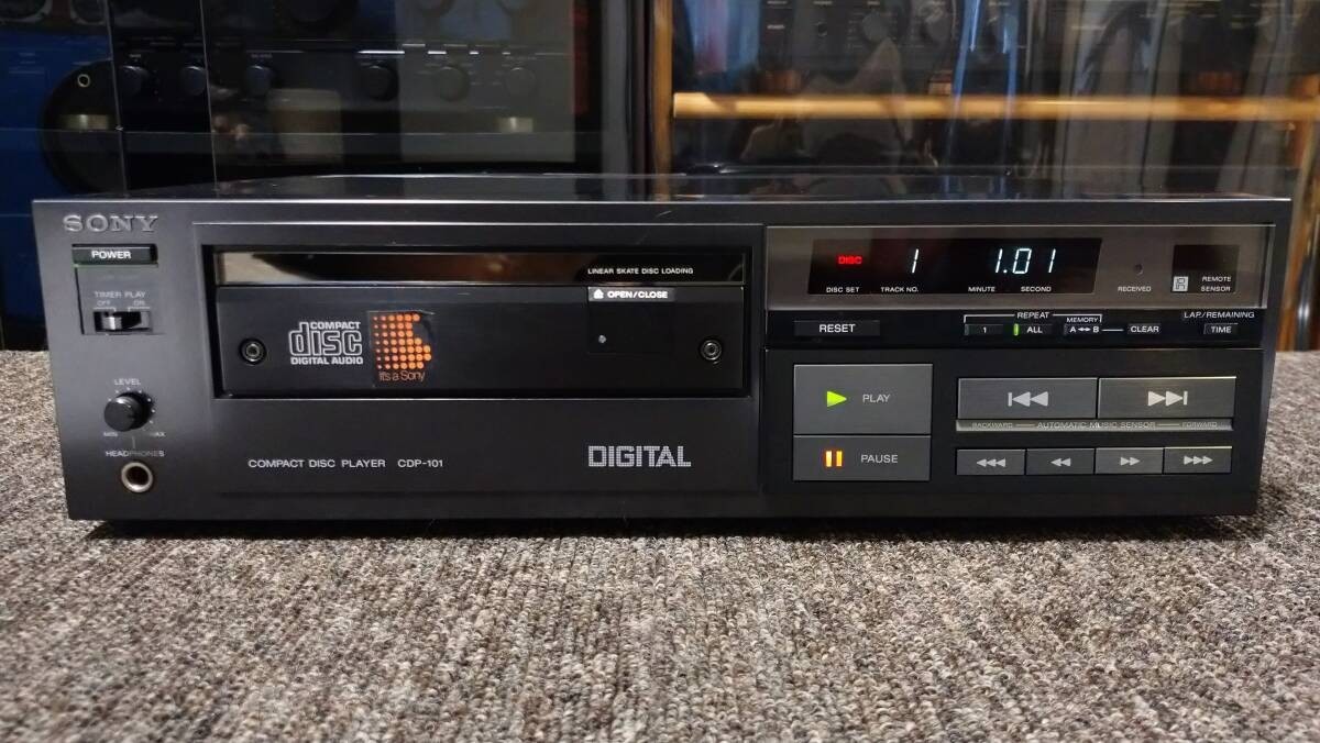 SONY CDP-101 CDプレーヤー 本体 SONY CDP-101 The First CD Player Overhauled Rare Operation
