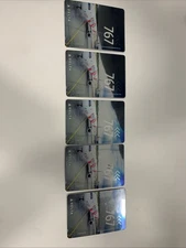 Delta Airline-Pilot Trading Card #76. Breast Cancer Awareness. Set of 5