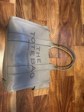 Marc Jacobs Large Gray Leather Tote Bag
