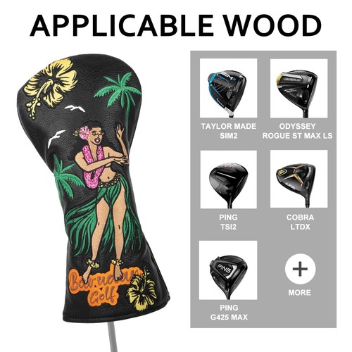 1pc Golf Club Head Cover Driver Headcover 3 Wood Hybrid Rescue Head Cover or ... - Picture 7 of 7