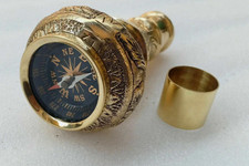 Brass Solid Designer Handle Vintage For Wooden Walking Cane Victorian SticK