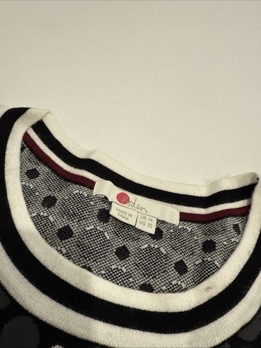 Boden Polka Dot Sweater Dress US 10 - Picture 9 of 12