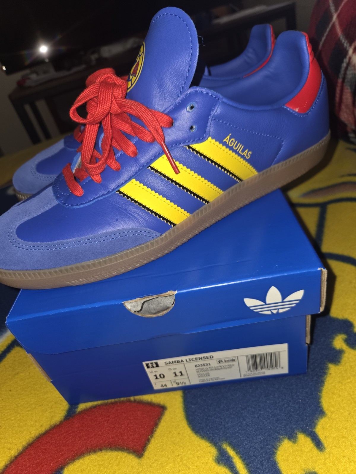 Club America Adidas Samba Indoor Soccer Shoes  Size 10 thumbnail 4