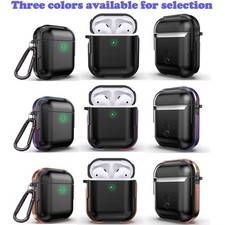 Earphone Protective Case Rugged Headset Cover Keychain For AirPods 2/AirPods 1