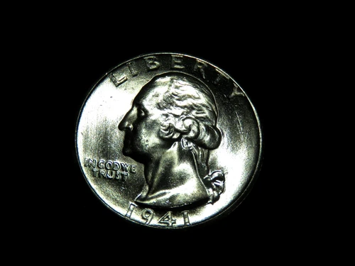 1941-D Washington Quarter Gem Brilliant Uncirculated 90% Silver DF3