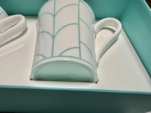 TIFFANY & Co. Wheat Leaf Pair Mug Cup Set of 2 Bone China with Box - 第 24/24 張圖片