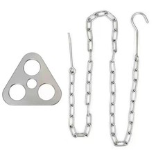 Useful Picnic Hanging Tripod Hanging Pot Rack Length 85cm Stainless Steel