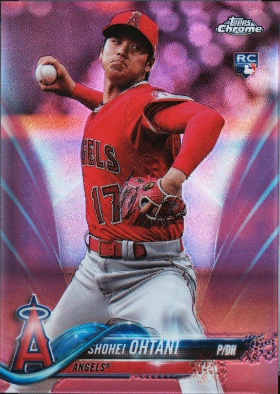 2018 Topps Chrome Update - Shohei Ohtani #HMT1 Pink Refractor (RC)