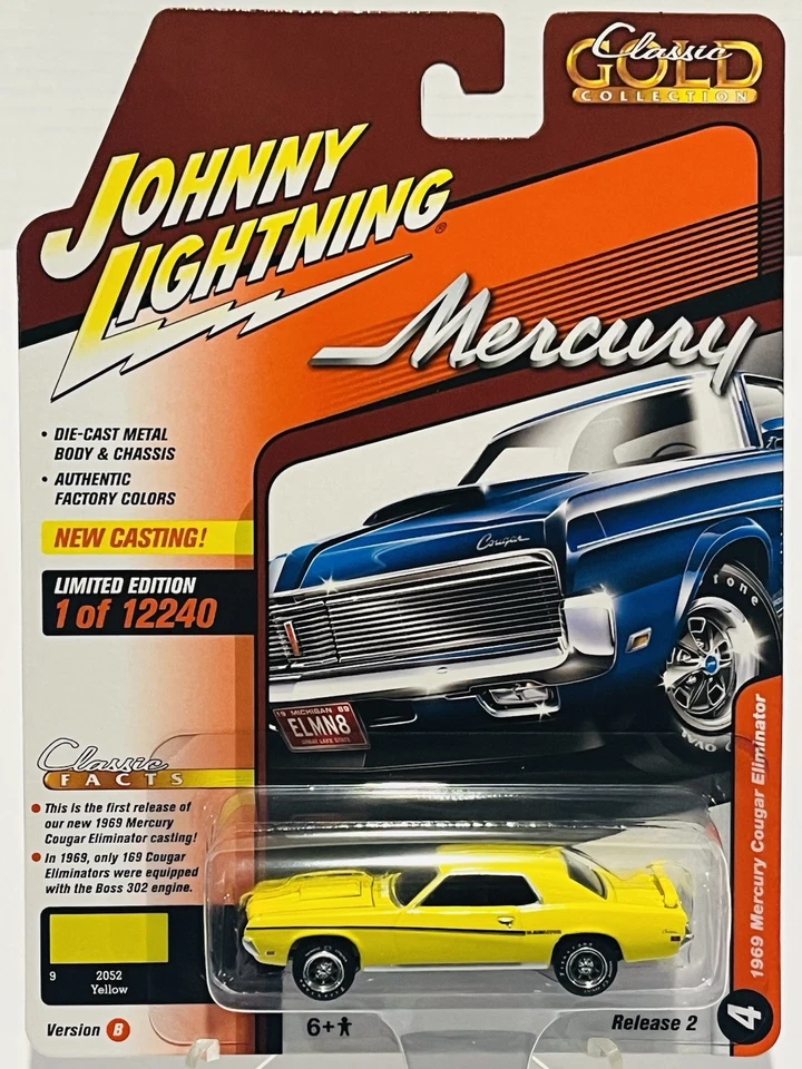Johnny Lightning “1969 Mercury Cougar Eliminator” 1/64 DieCast Car - NEW - Image 2 of 4