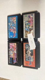 Nintendo Famicom Lot of 4 - Dragon Quest I II III IV - DGcx31