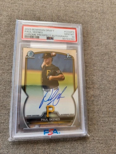 2023 Bowman Draft Chrome Paul Skenes Autograph Auto PSA  10