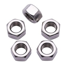 50 Pack 8-32 Stainless Steel Hex Nuts Metric Hexagon 304 18-8 UNC Coarse