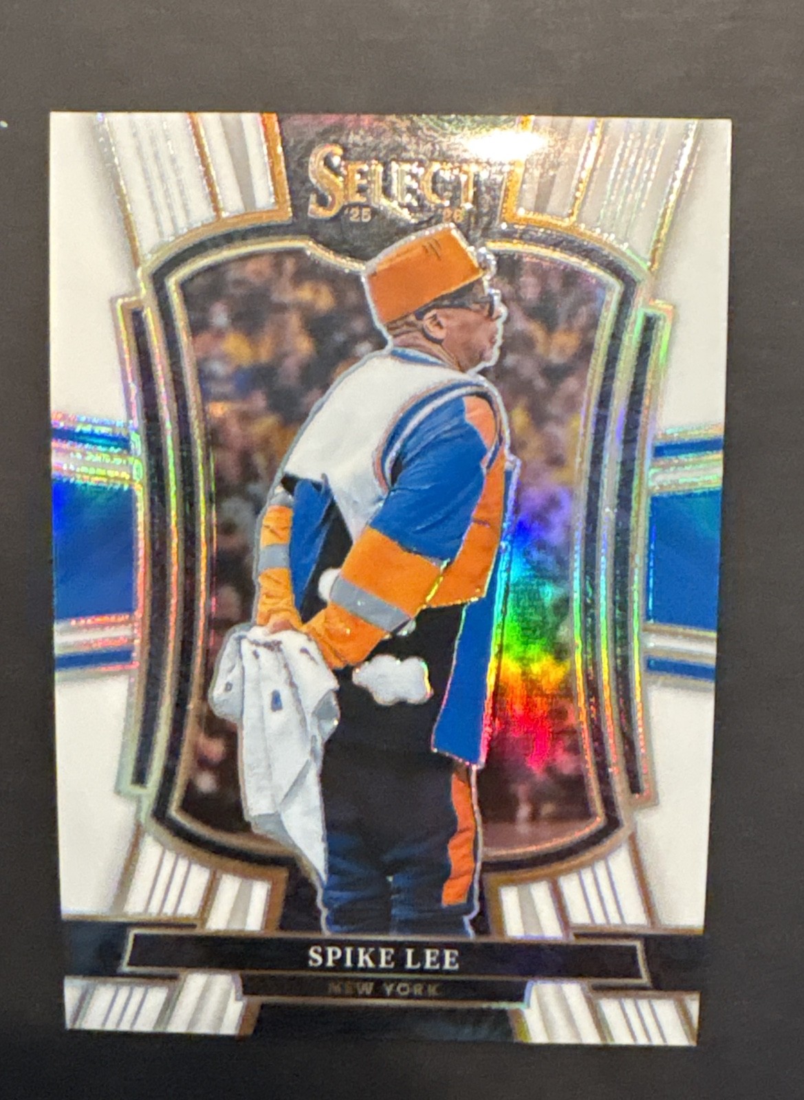 2025-26 Panini Select Spike Lee White Prizm /149 Premier Level #181 Knicks
