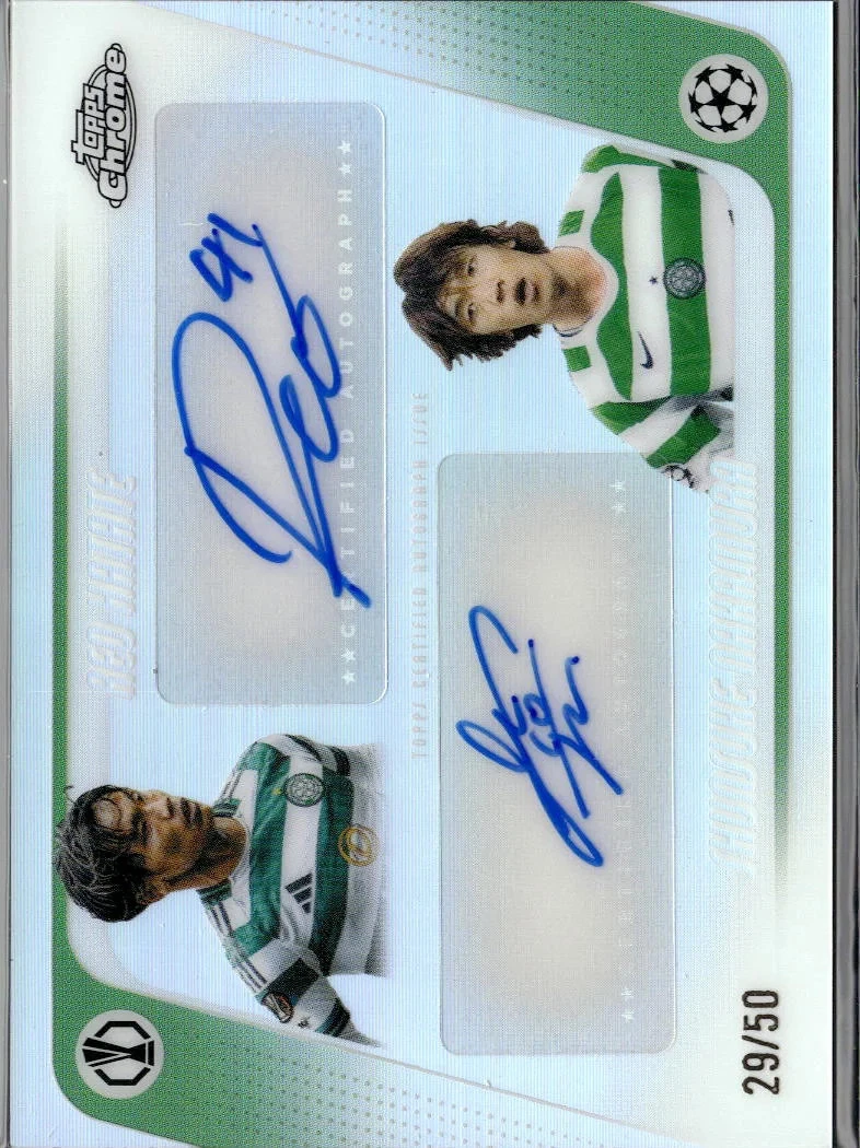 25+ Soccer Celtic Autographed Sports Trading Cards & Accessories