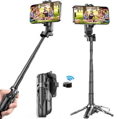 #ad #ad Selfie Stick Tripod with Bluetooth Remote Portable for iPhone Android Phones $18.99