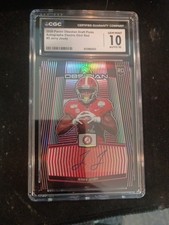 2020 Panini Obsidian Jerry Jeudy Electric Etch Red Auto RC #1/5, GEM MINT 10 