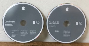 VINTAGE-Apple 2004 PowerBook G4 Software Install Restore Panther Discs