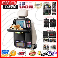 Car Backseat Organizer with Tablet Holder, 6 Storage Pockets Seat Back Protec...