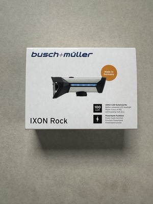Busch + Müller IXON Rock LED Scheinwerfer, Akku, Powerbank, 100 Lux